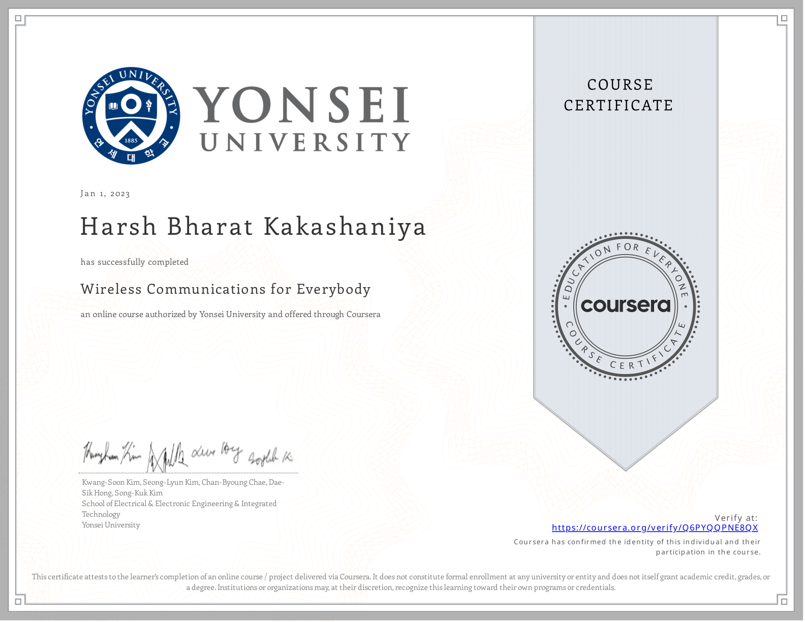 Wireless Communications for Everybody