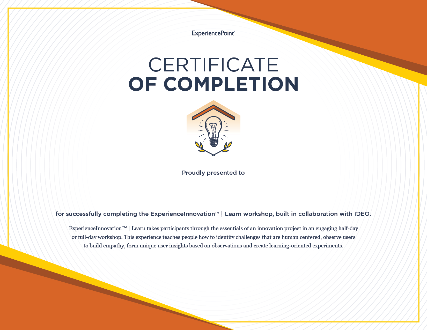 Foundations of Innovation: ExperienceInnovation